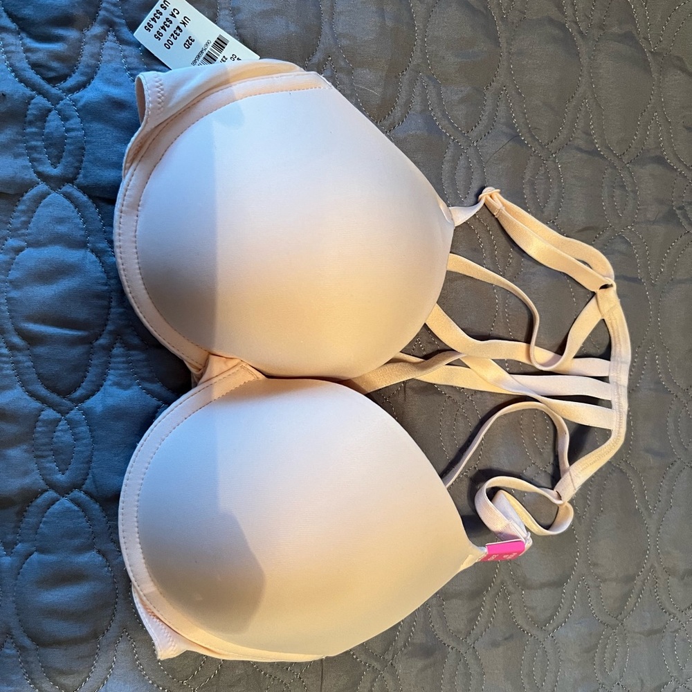 PINK Victoria’s Secret strappy back push up bra